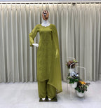 Embroidered Star Georgette palazzo suit set with dupatta - ETI-002 - product image 4