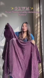 Sequin Embroidered Shrug, Tube Choli & Draped Skirt Set